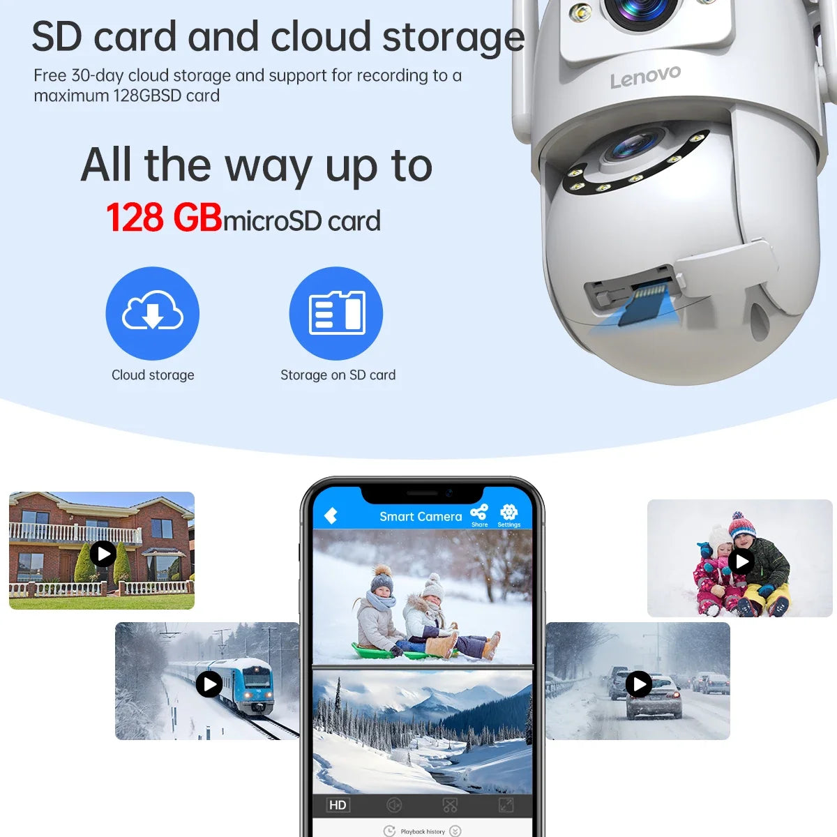 Caméra De Surveillance Extérieure WiFi Double Objectif 4K PTZ