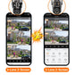 Caméra De Surveillance WiFi 4K À Triple Objectif PTZ