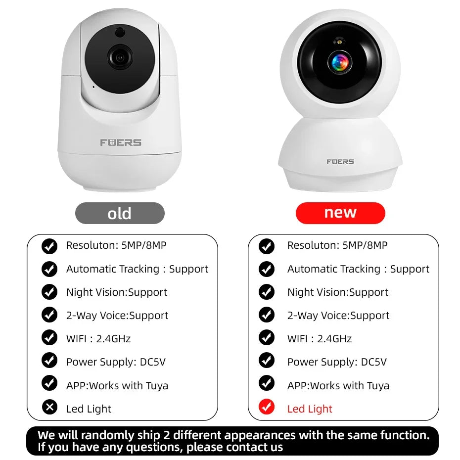 Caméra de Surveillance WiFi Intérieure avec Suivi Automatique